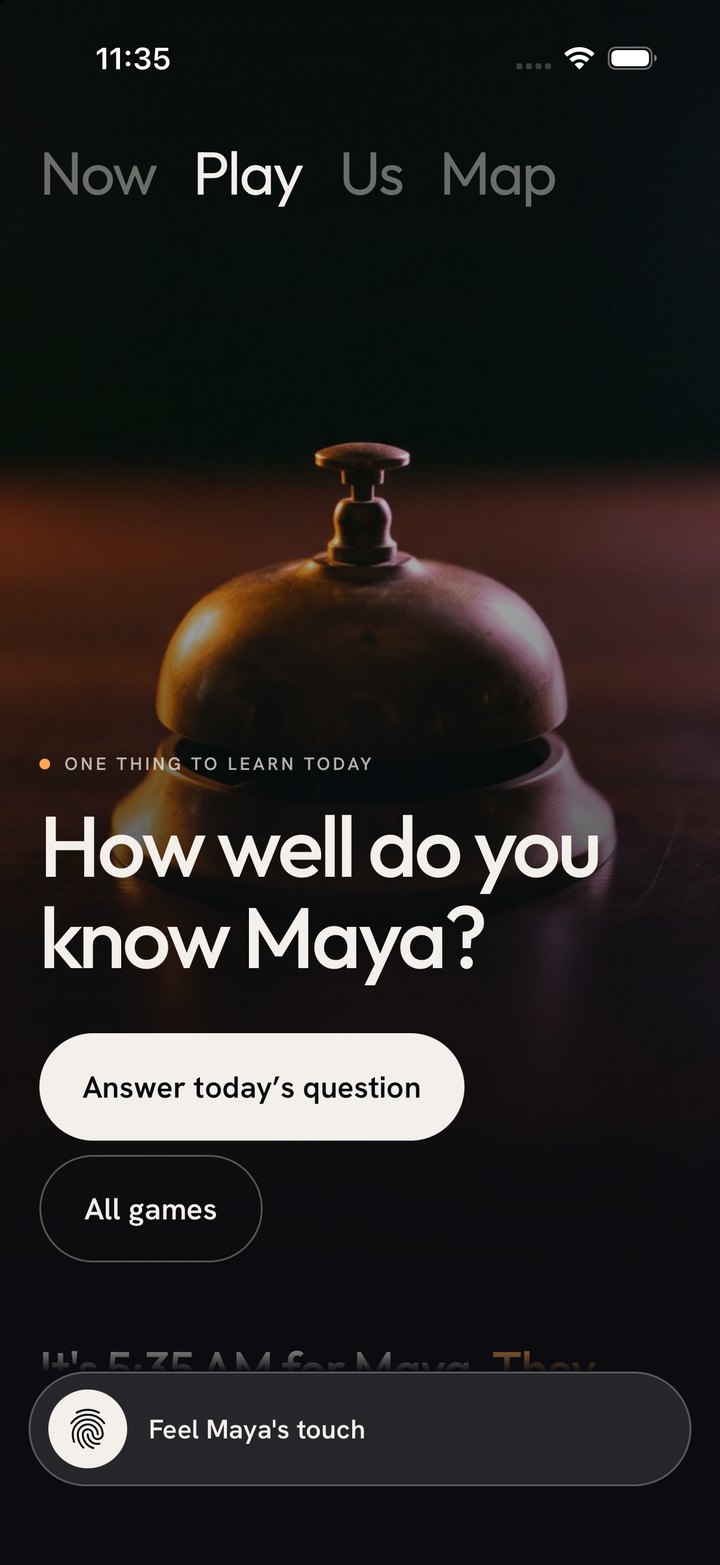 Tonight: It's 10:01 PM for Maya. One thing to learn today, then Draw together and Under the same sky.